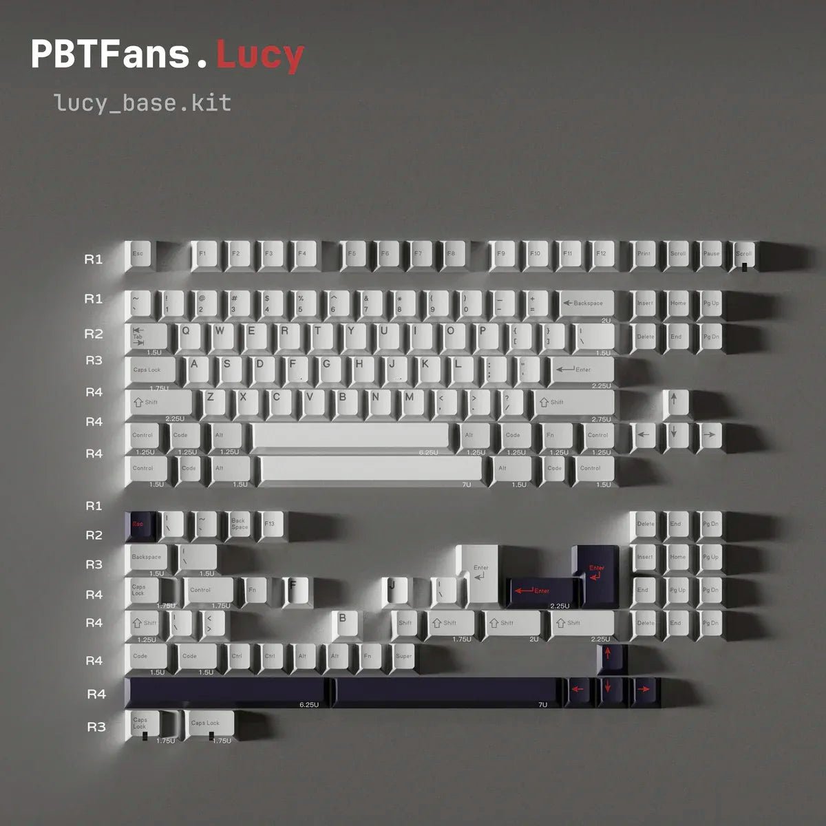 PBTfans Lucy Keycap Set - Divinikey