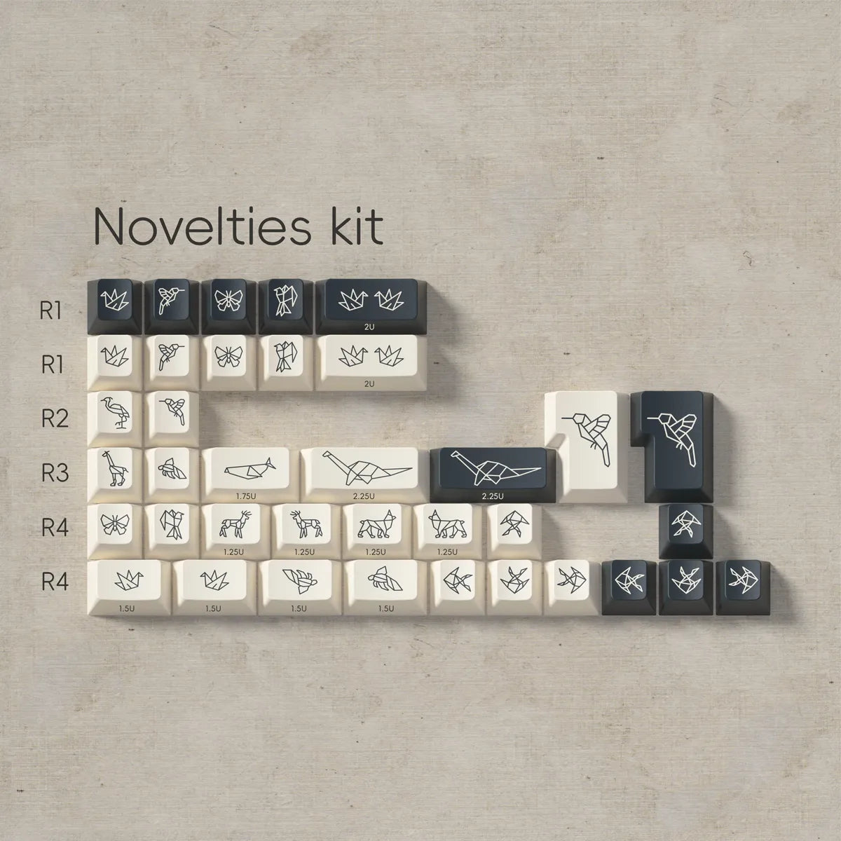 PBTfans Origami Keycaps - Divinikey