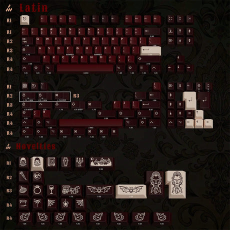 [Preorder] PBTfans Count Dracula Keycap Set - Divinikey