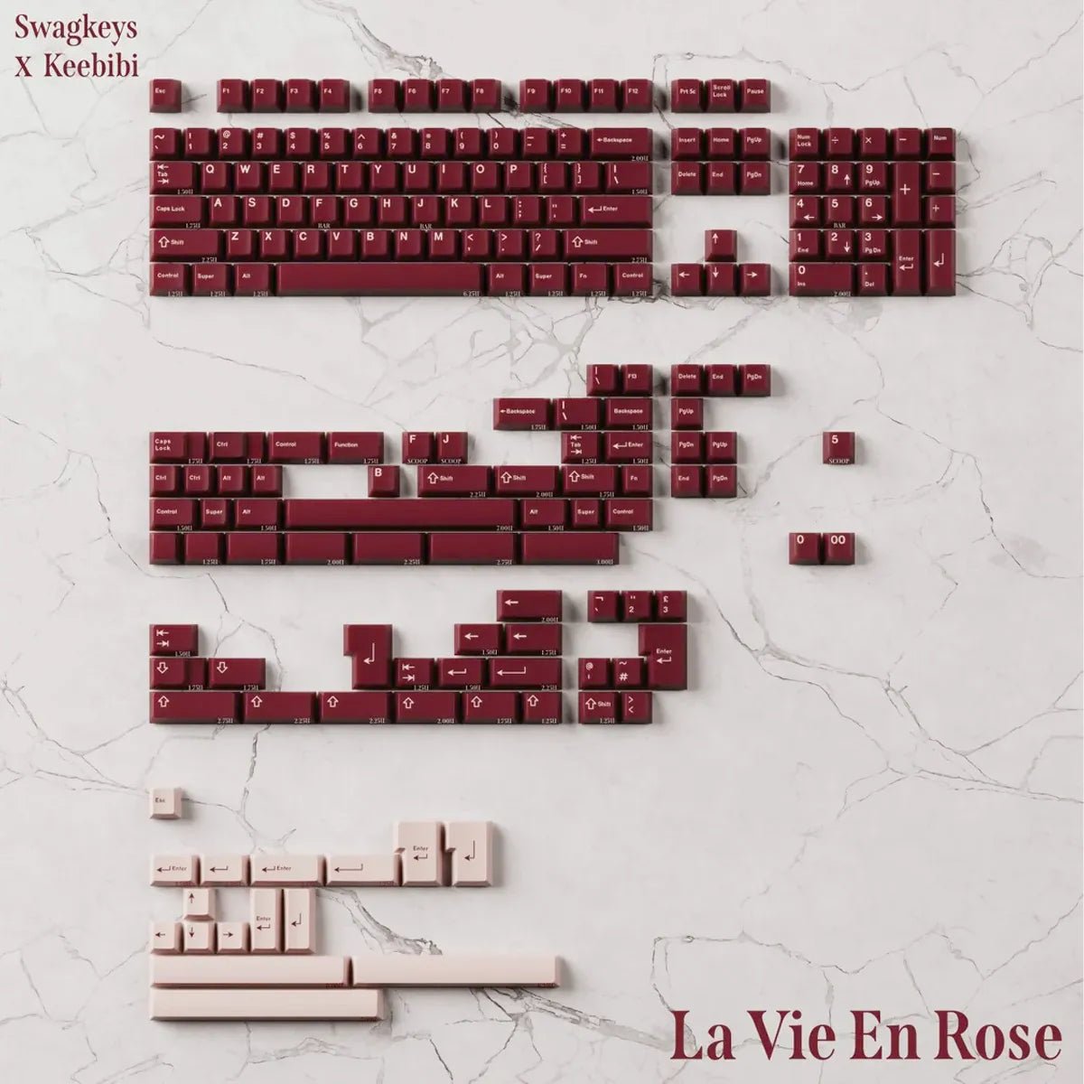 SW La Vie en Rose R2 Keycaps - Divinikey