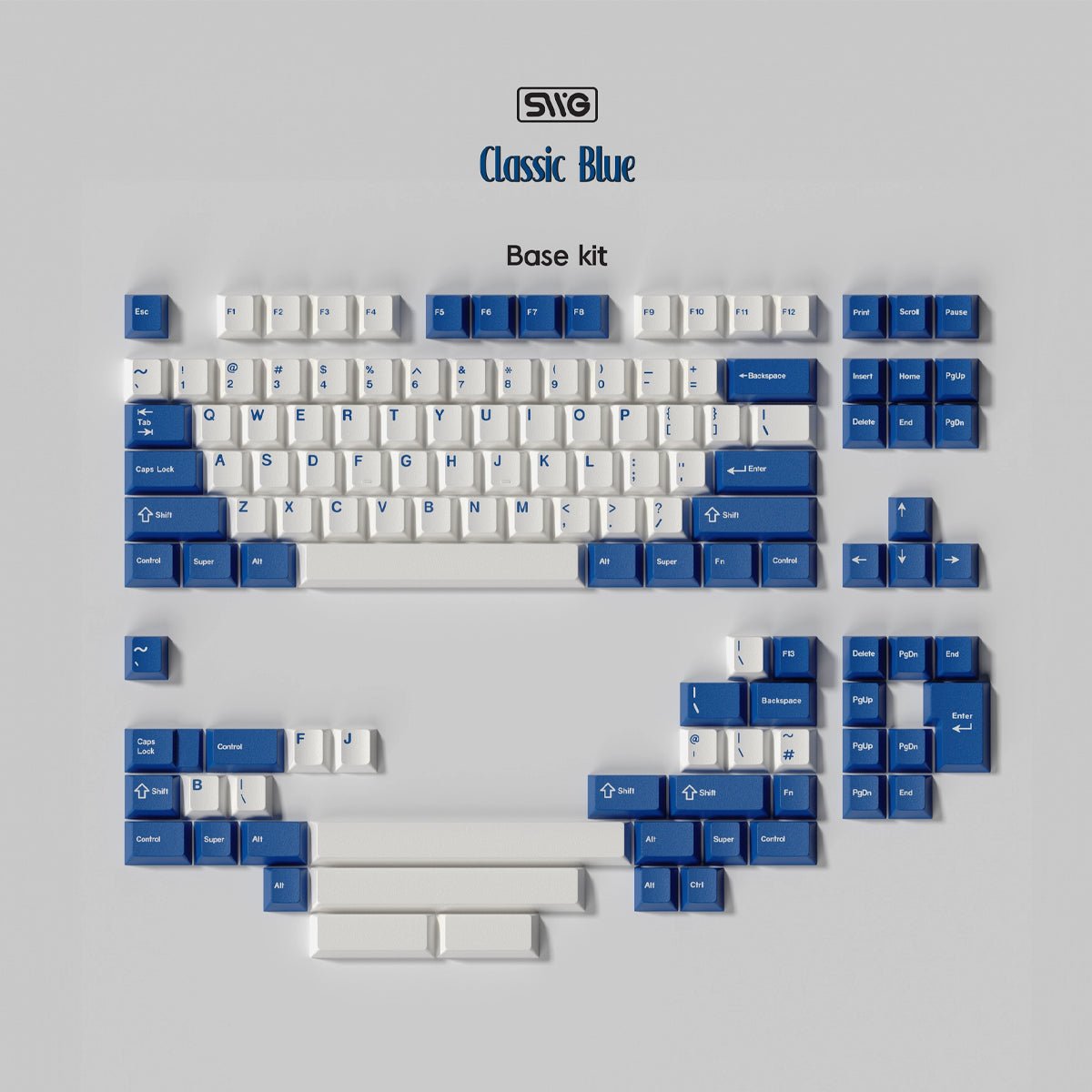 SWG Classic Blue Keycaps - Divinikey