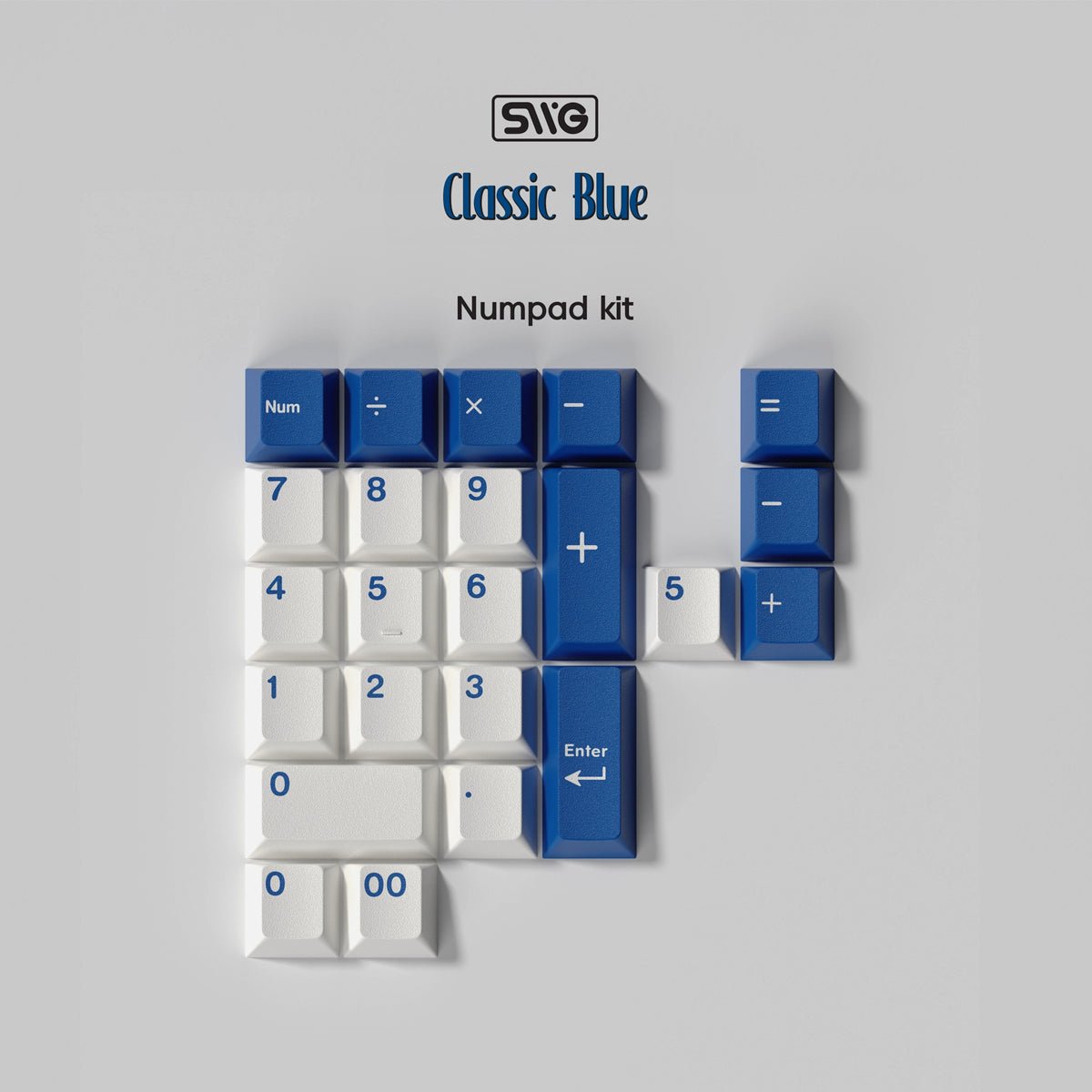 SWG Classic Blue Keycaps - Divinikey