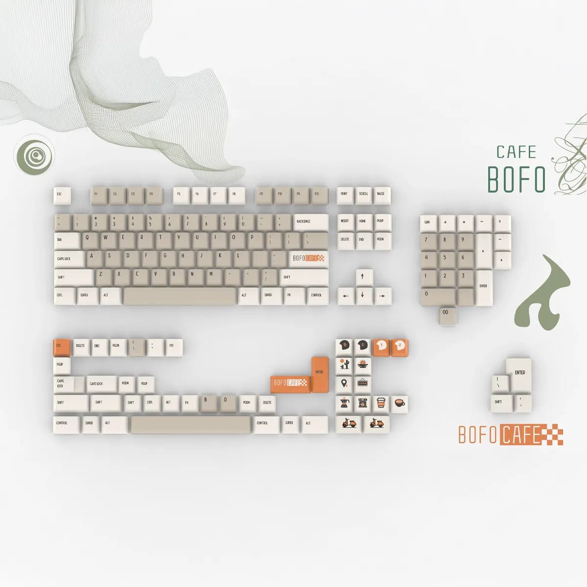 Vividkey Bofo Cafe Keycaps - Divinikey