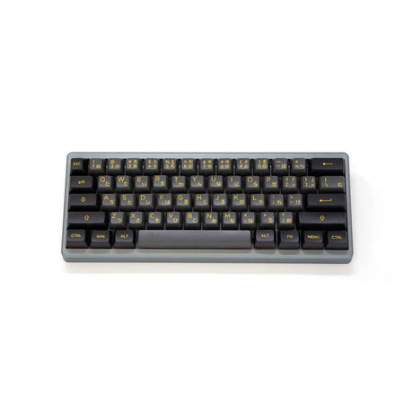 Akko Black & Gold Keycap Set Doubleshot PBT - Divinikey