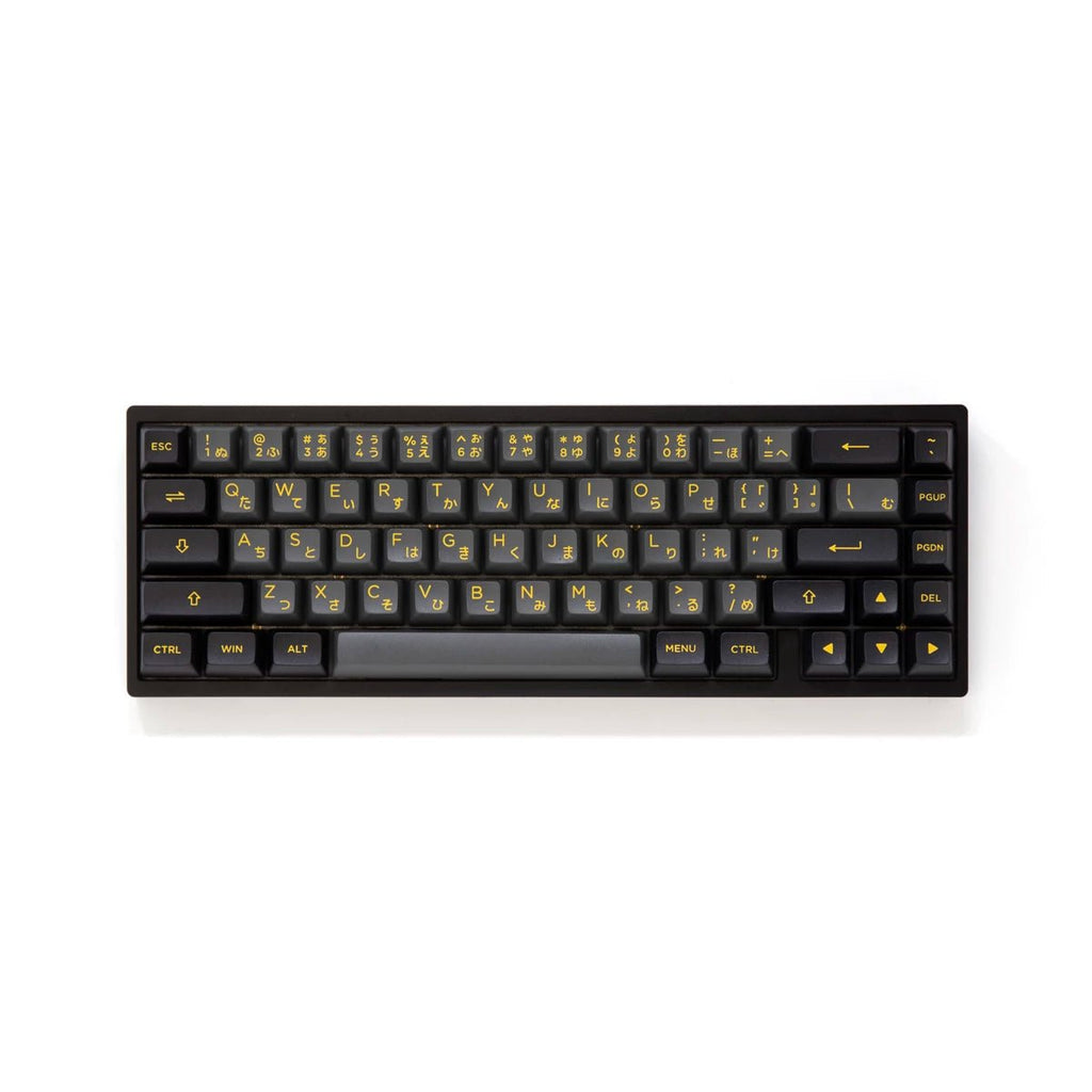 Akko Black & Gold Keycap Set Doubleshot PBT - Divinikey