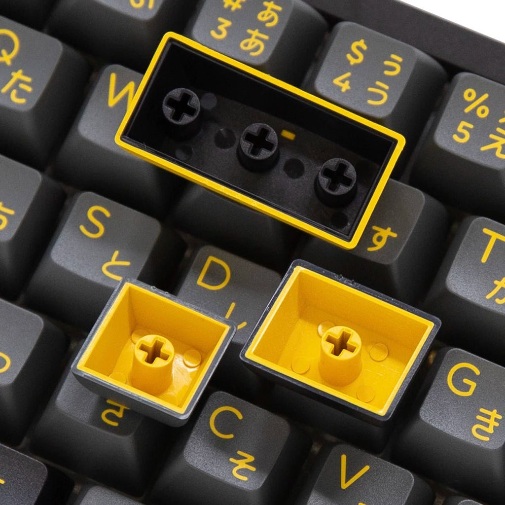 Akko Black & Gold Keycap Set Doubleshot PBT - Divinikey