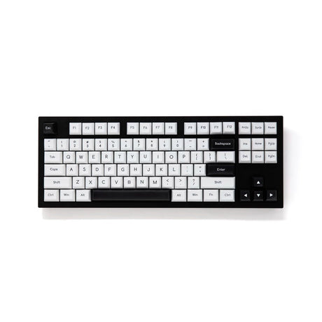 Akko Black on White Keycap Set Doubleshot ABS - Divinikey