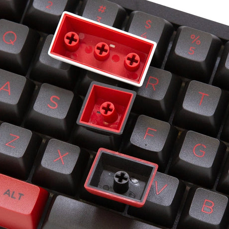 Akko Bred Keycap Set Doubleshot PBT - Divinikey
