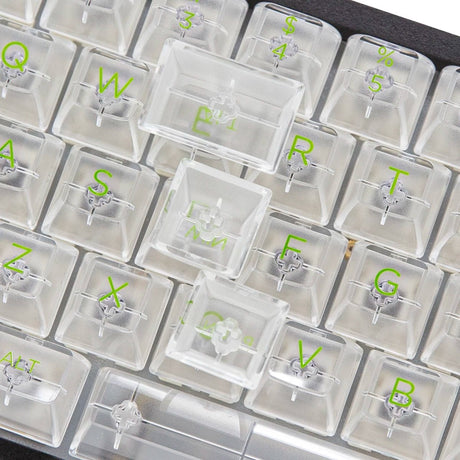 Akko Clear Keycap Set UV Polycarbonate - Divinikey