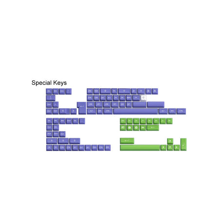 Akko Periwinkle Very Peri Keycap Set Doubleshot PBT - Divinikey
