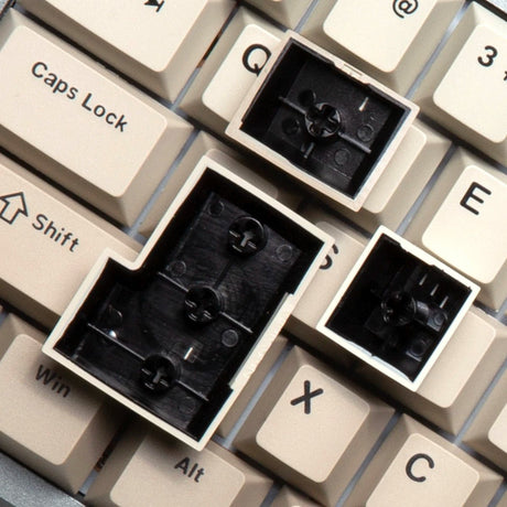 Akko Warm Gray Keycap Set Doubleshot PBT - Divinikey