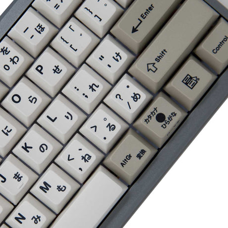 EnjoyPBT Black Japanese Keycap Set Dye-Sub PBT - Divinikey