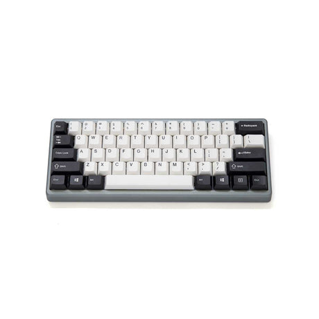 EnjoyPBT Black & White Keycap Set Doubleshot ABS - Divinikey