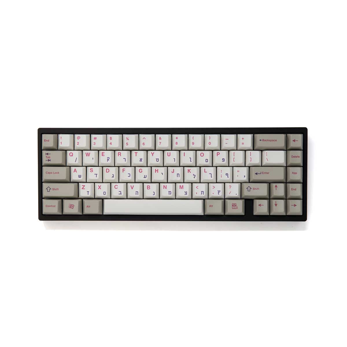 Israeli Keycaps EnjoyPBT Hebrew Keycap Set Dye-Sub PBT – Divinikey