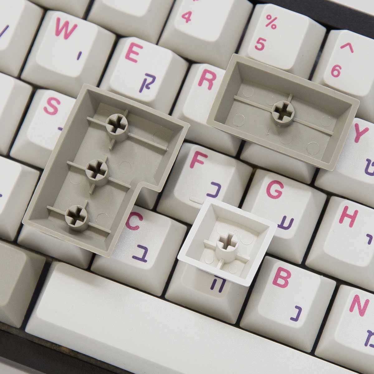 Israeli Keycaps EnjoyPBT Hebrew Keycap Set Dye-Sub PBT – Divinikey