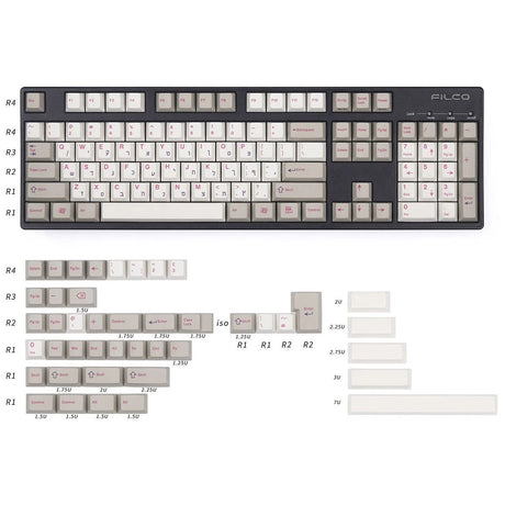 EnjoyPBT Hebrew Keycap Set Dye-Sub PBT - Divinikey