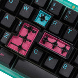 EnjoyPBT Miami Nights Keycap Set Doubleshot ABS - Divinikey
