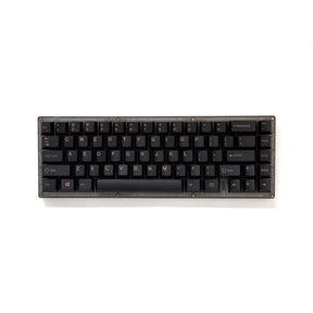 EnjoyPBT Pink on Black Keycap Set Doubleshot ABS - Divinikey