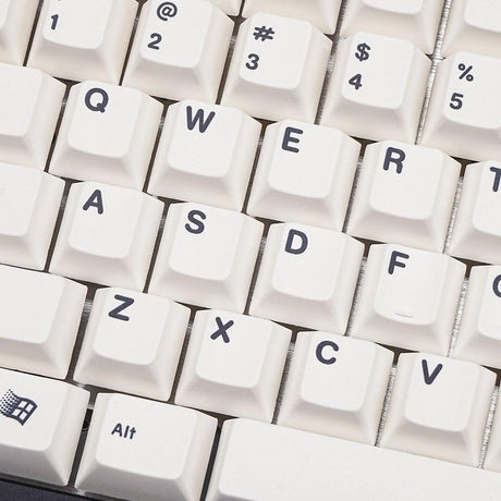 EnjoyPBT Simple White Keycap Set Dye-Sub PBT - Divinikey