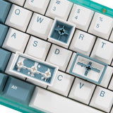 EnjoyPBT Teal Keycap Set Doubleshot ABS - Divinikey