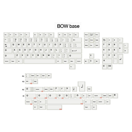 Geekark BoW Keycap Set Dye-Sub PBT - Divinikey