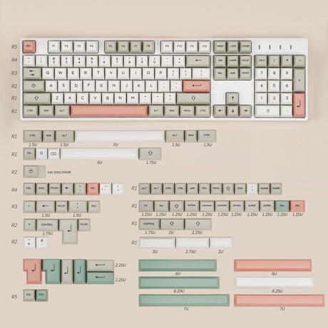 KAT 9009 Keycap Set Dye-Sub PBT - Divinikey