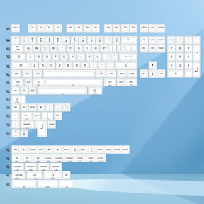 KAT BOW 226 White Keycap Set Dye-Sub PBT - Divinikey
