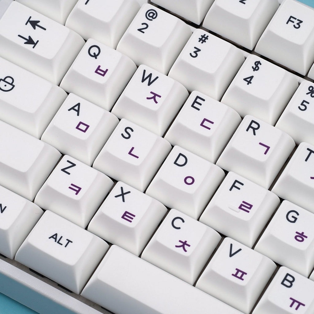 KAT BOW 226 White Keycap Set Dye-Sub PBT - Divinikey