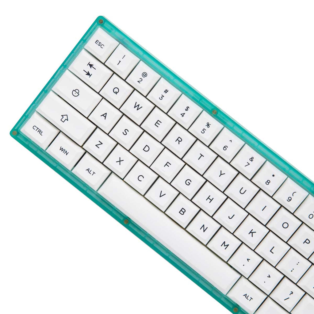 KAT BOW 226 White Keycap Set Dye-Sub PBT - Divinikey