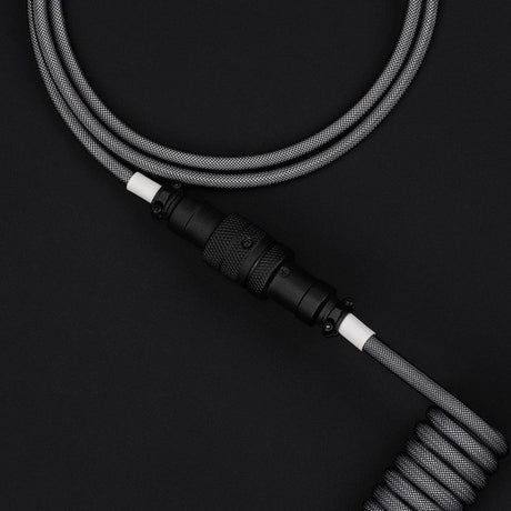 KBDfans Black Grey Handmade USB-C Cable - Divinikey