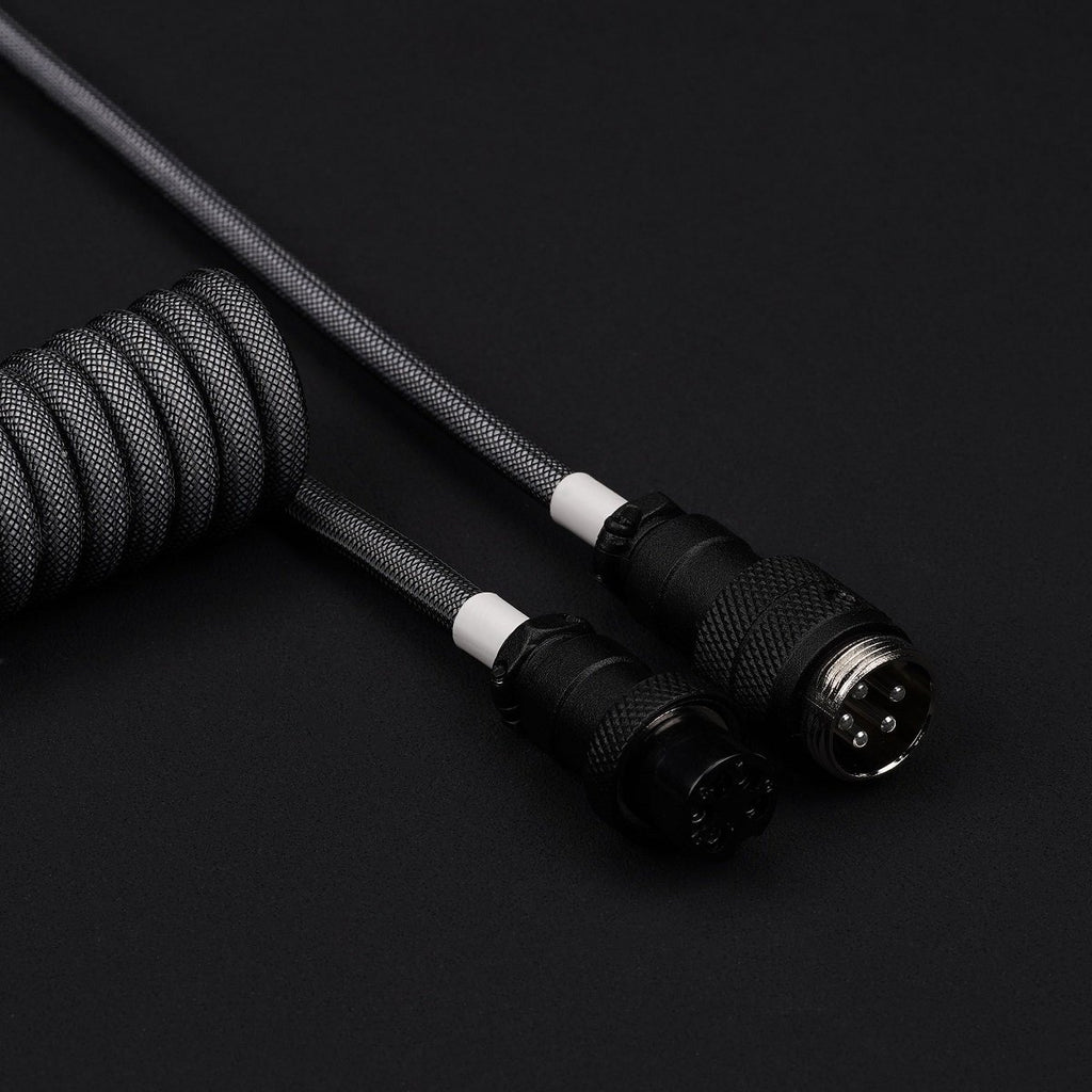 KBDfans Black Grey Handmade USB-C Cable - Divinikey