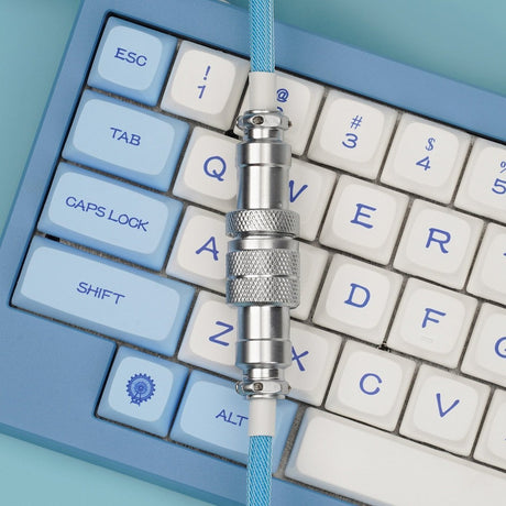 KBDfans Blue Custom Handmade USB-C Cable - Divinikey
