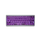 KBDfans Clear 2048 Purple Keycap Set UV Polycarbonate - Divinikey