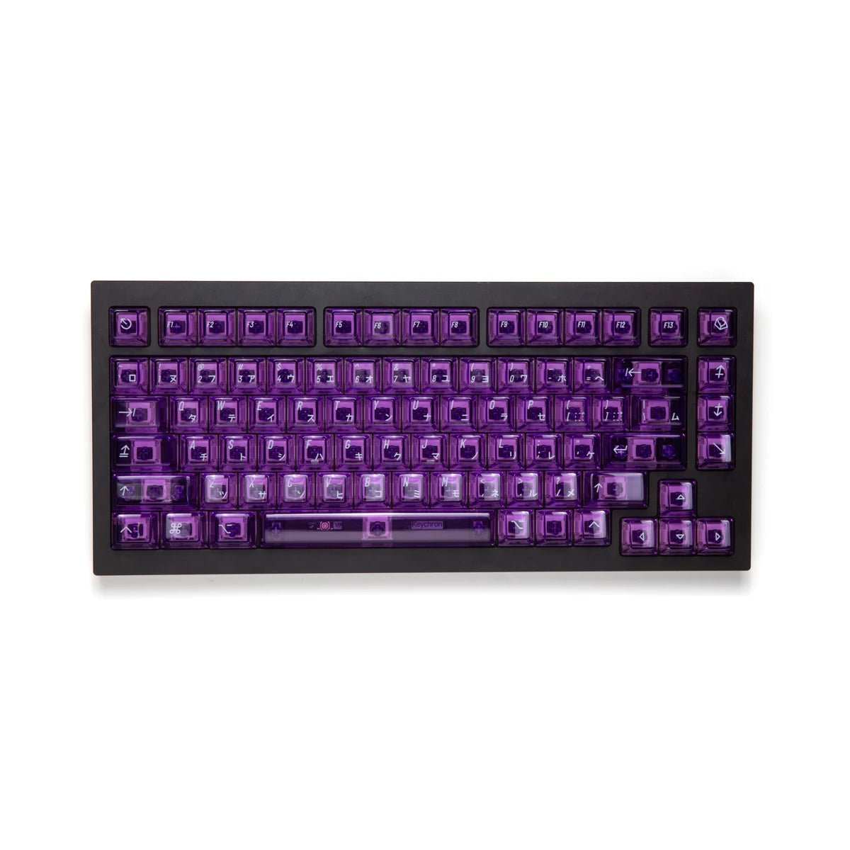 KBDfans Clear 2048 Purple Keycap Set UV Polycarbonate - Divinikey