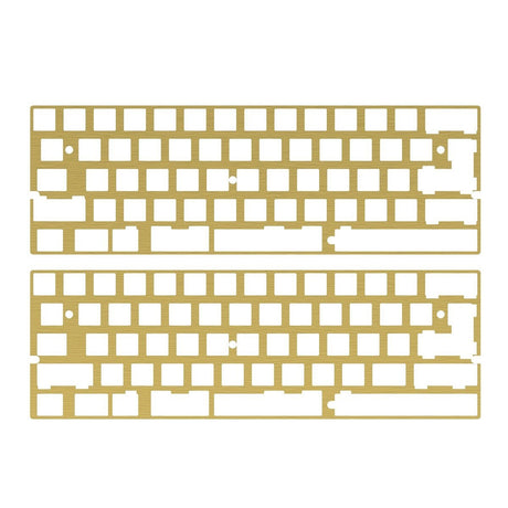 KBDfans DZ60 CNC 60% Plate Aluminum/Brass - Divinikey