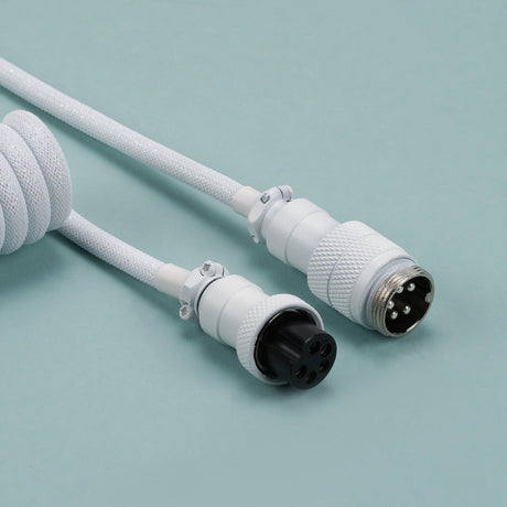 KBDfans Flash White Custom Handmade USB-C Cable - Divinikey