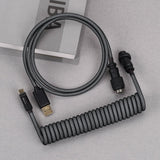 KBDfans Grey Black Handmade USB-C Cable - Divinikey