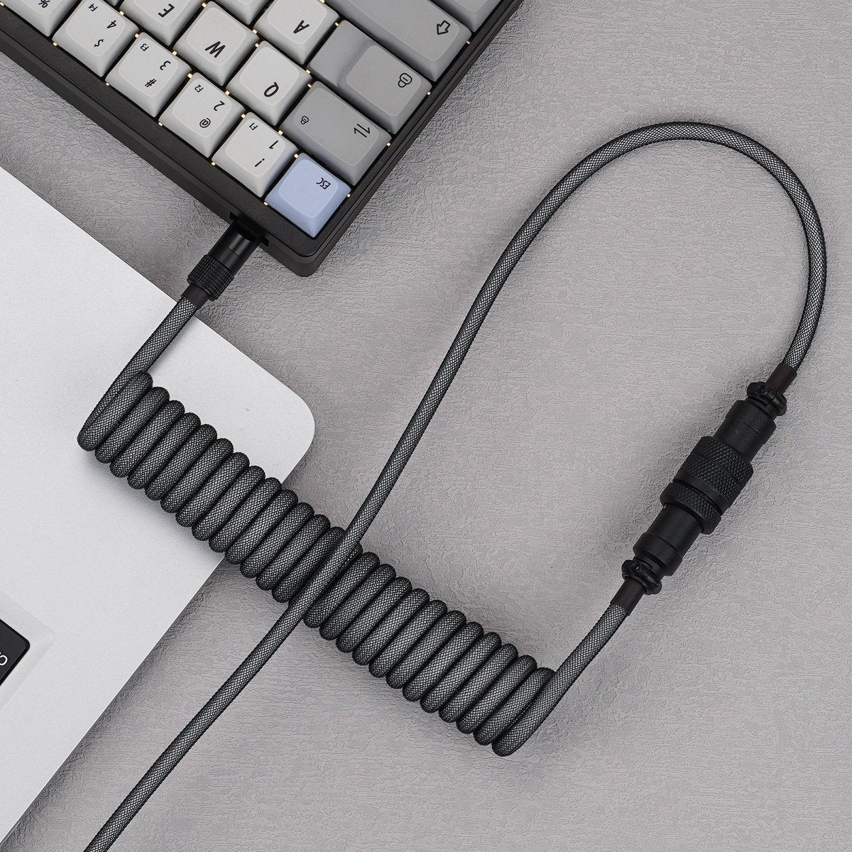 KBDfans Grey Black Handmade USB-C Cable – Divinikey