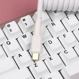 KBDfans White Custom Handmade USB-C Cable - Divinikey