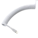 KBDfans White Custom Handmade USB-C Cable - Divinikey
