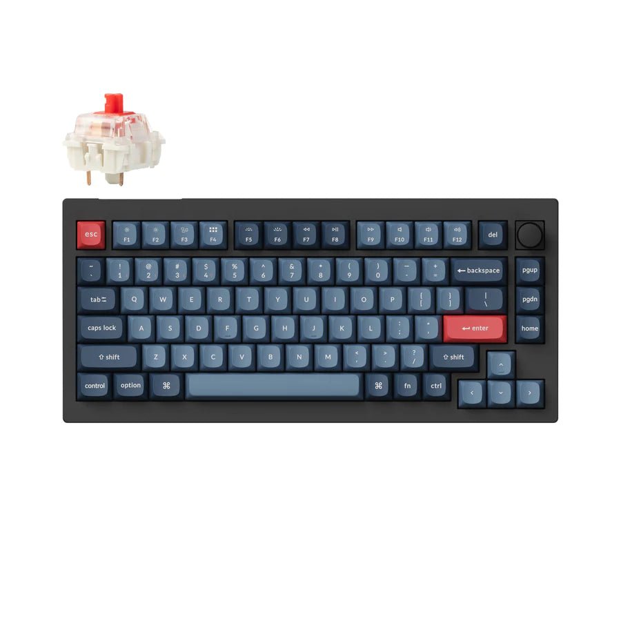 【パームレスト付】Keychron V1 Max 75% US配列 茶軸 Keychron V1 Max 75% Wireless Keyboard – Divinikey