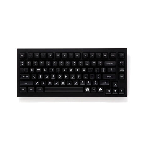 Maxkey SA White On Black Keycap Set Doubleshot ABS - Divinikey