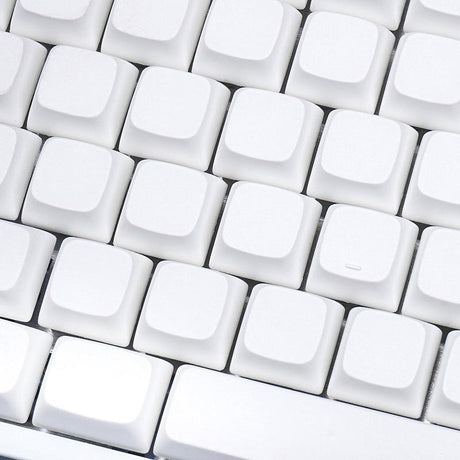 NP PBT Blank White Keycap Set - Divinikey