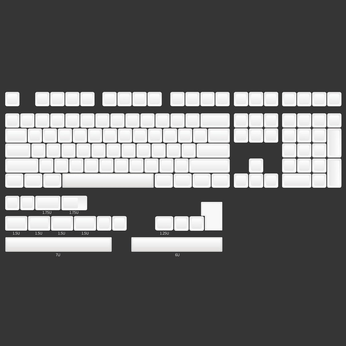 NP PBT Blank Keycap Set – Divinikey