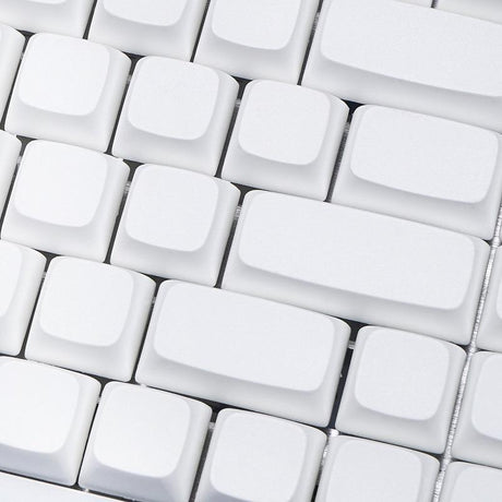 NP PBT Blank White Keycap Set - Divinikey