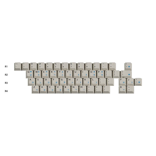 PBTfans Classic Hangul Keycap Set Doubleshot ABS - Divinikey