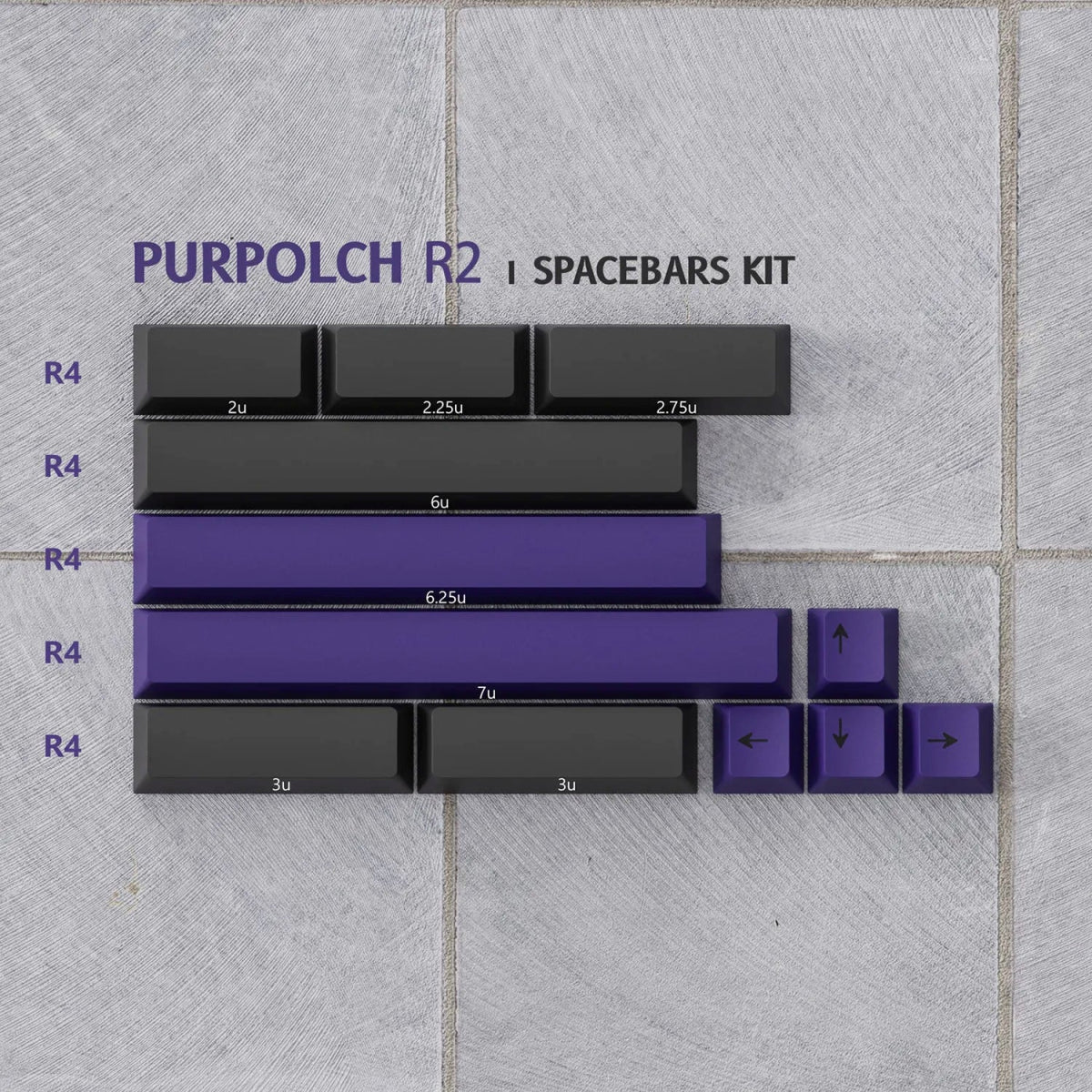 PBTfans Purpolch R2 Keycap Set Doubleshot PBT - Divinikey