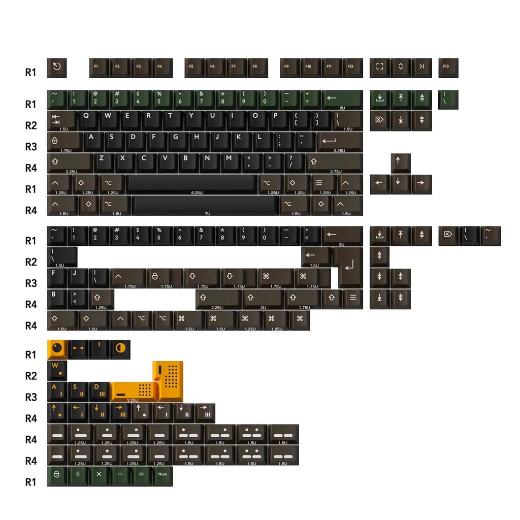 PBTfans Resonance Keycap Set Doubleshot PBT - Divinikey