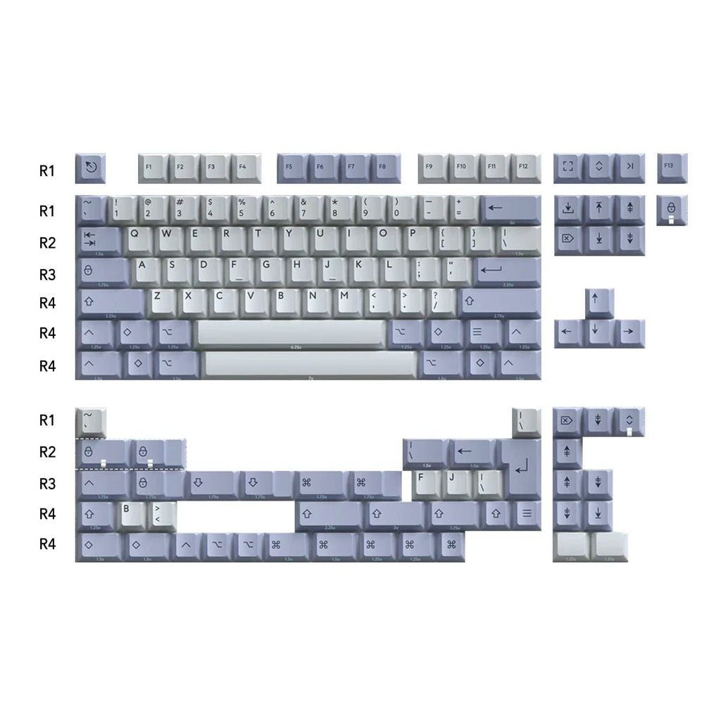 PBTfans Spark Light Keycap Set Doubleshot PBT - Divinikey