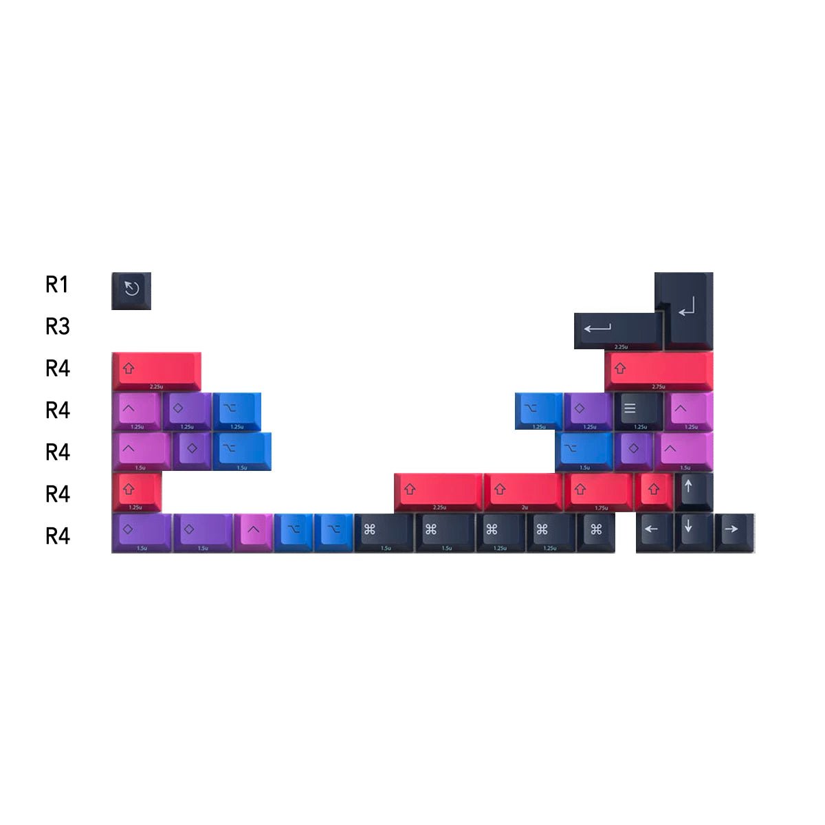 PBTfans Spark Light Keycap Set Doubleshot PBT Divinikey pbtfans-spark-light-keycap-set-doubleshot-pbt-divinikey